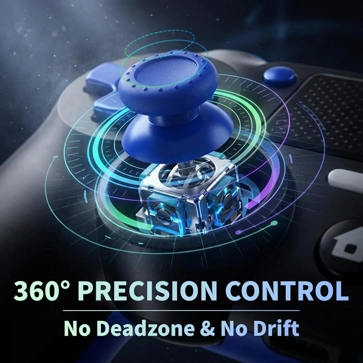BJXOZ Wireless Controller for PS4 Controller, Gamepad with USB-C Port