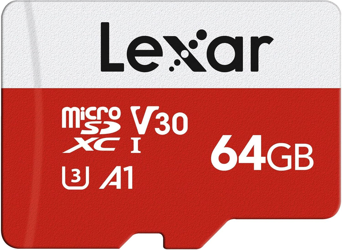 Lexar Micro SD Card 64GB E Series, Up to 100MB/s, microSDHC