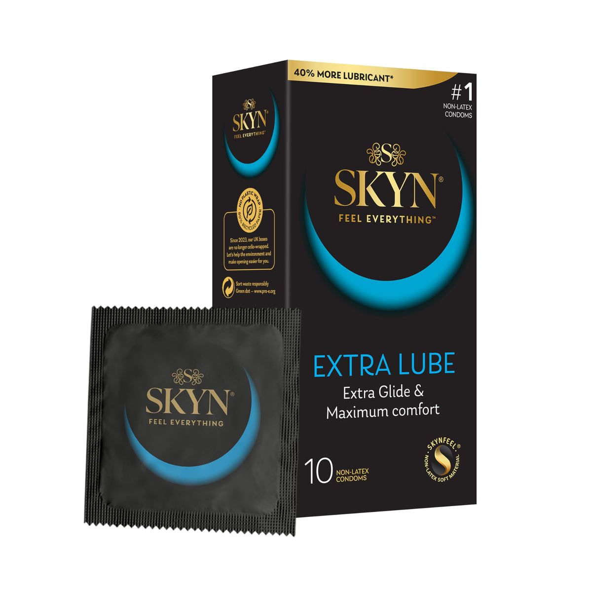 SKYN Elite (Pack of 10) Regular Size, Ultra-Thin Latex Free Condoms for Men