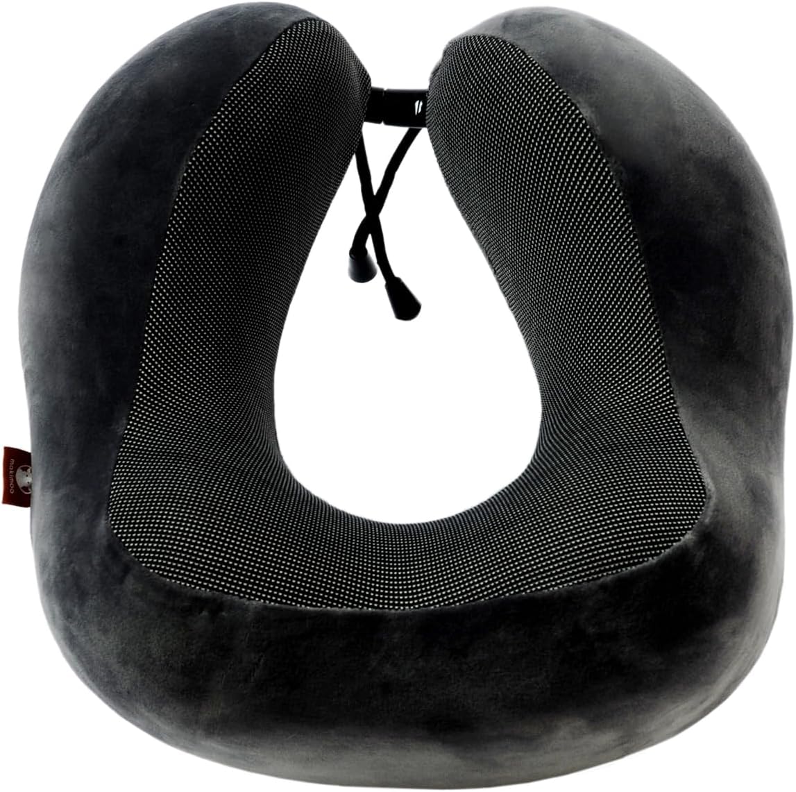 Memory Foam Travel Pillow, Neck Pillow with 360-Degree Head Support, Comfortable and Lightweight, Ideal for Sleeping on Airplane, Car, Train, Bus and Home Use, Comes with Storage Bag (Grey)