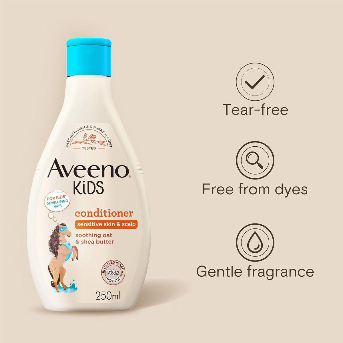 Aveeno Baby Kids Conditioner Enriched with Soothing Oat & Shea Butter 250ml