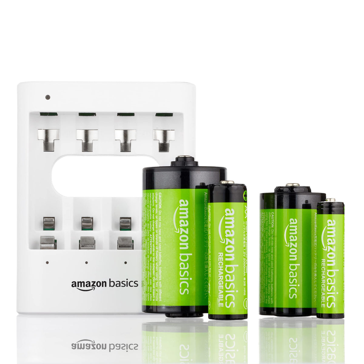Amazon Basics 8-Pack Rechargeable AAA NiMH High-Capacity Batteries, 850 mAh, 1.2V, Recharge up to 500x Times, Pre-Charged