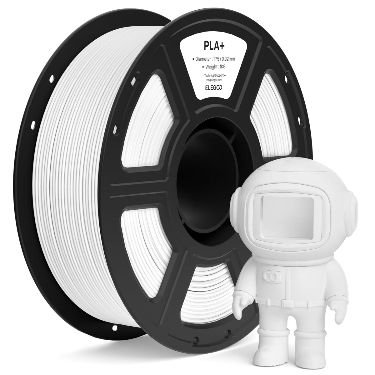 ELEGOO PLA+ 3D Printer Filament 1.75mm Pink 1KG