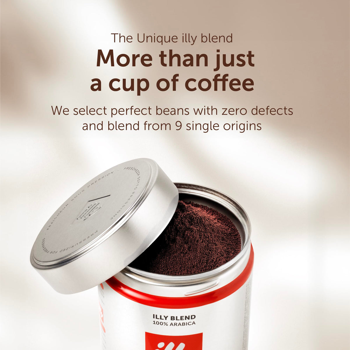 illy Classico Ground Coffee for Espresso, Moka Pot, Cafetiere 250g