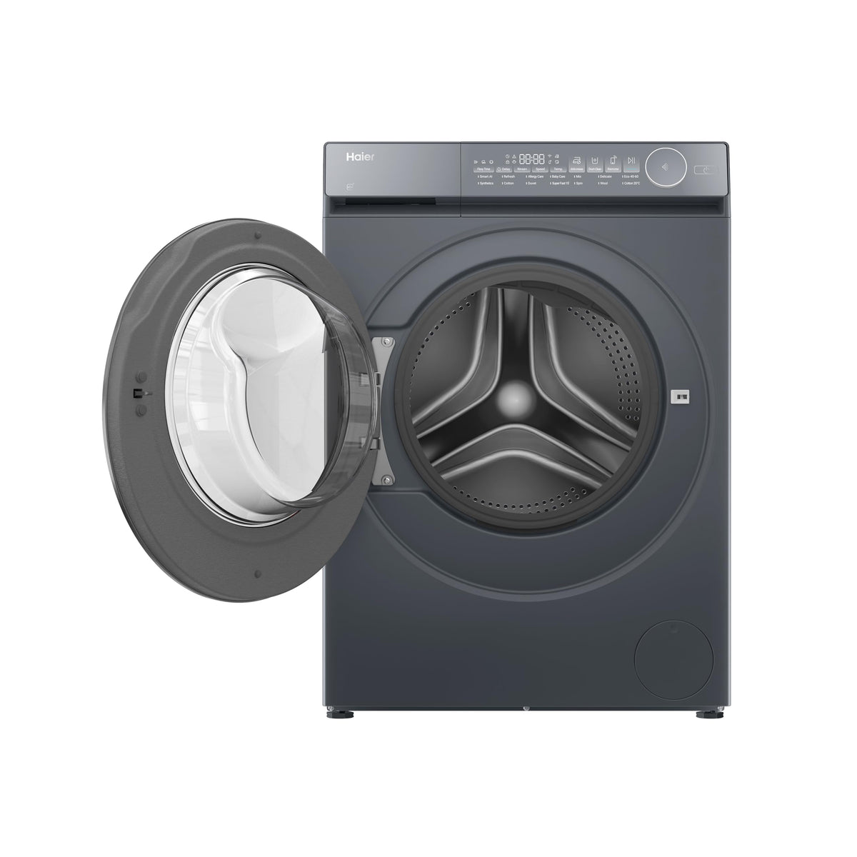 Haier X Series 5 Washing Machine, 13kg, Graphite & Black, A-20%, 1400 RPM