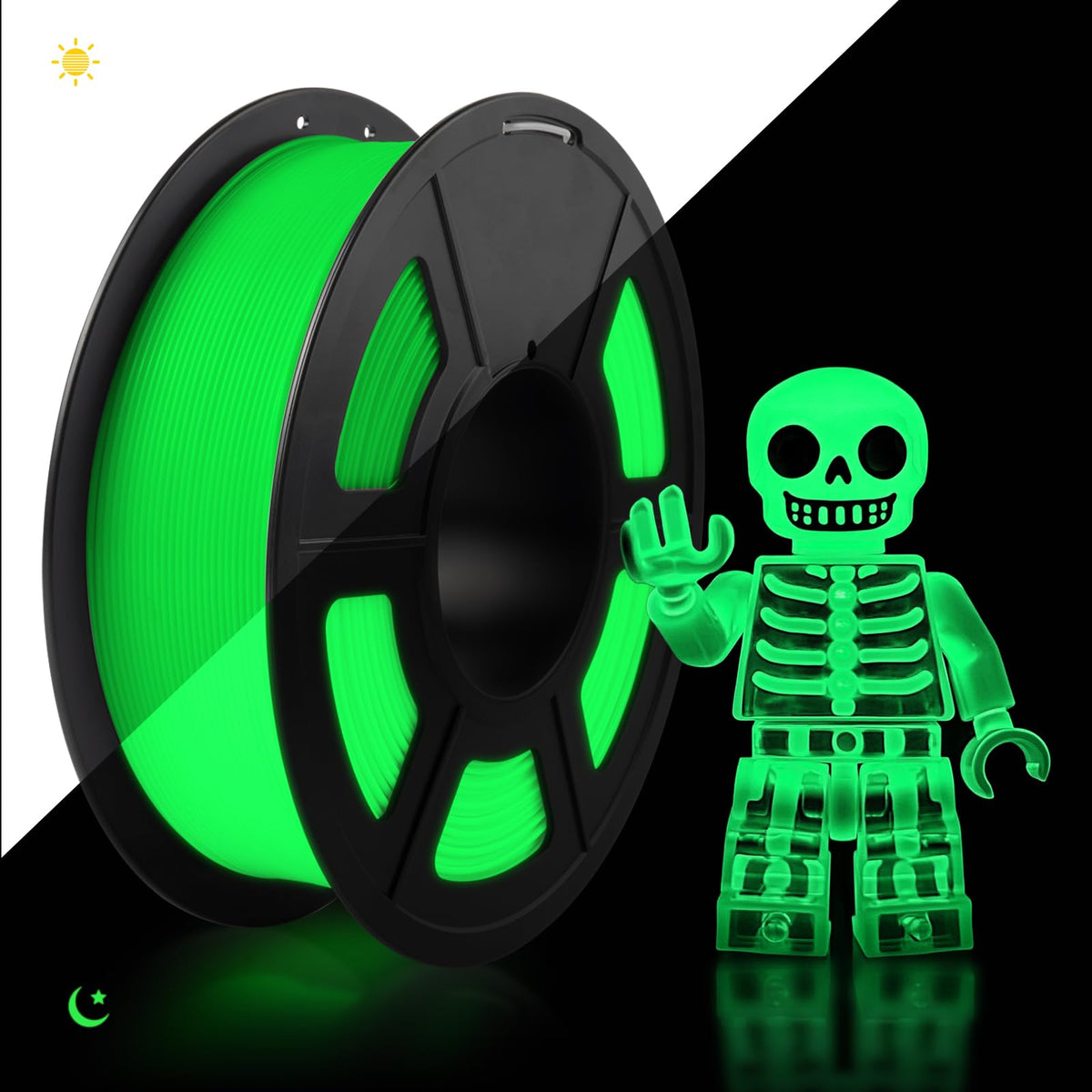 TECBEARS PETG Filament 1.75mm Black 1KG, High Strength & Toughness