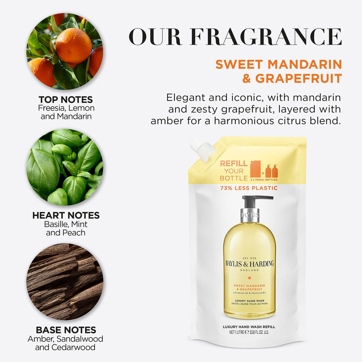 Baylis & Harding Signature Luxury Hand Wash 500ml 3 pack