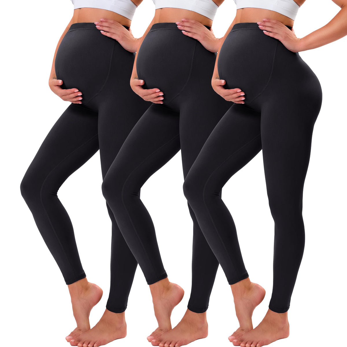 VALANDY Creamlush Over Bump Maternity Leggings for Women