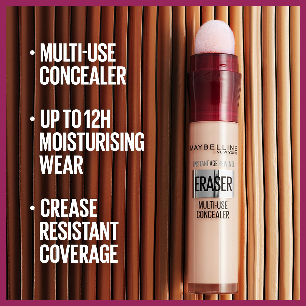 Maybelline Instant Anti Age Eraser Eye Concealer, Dark Circles and Blemish Concealer, Ultra Blendable Formula, 149 Deep Bronze