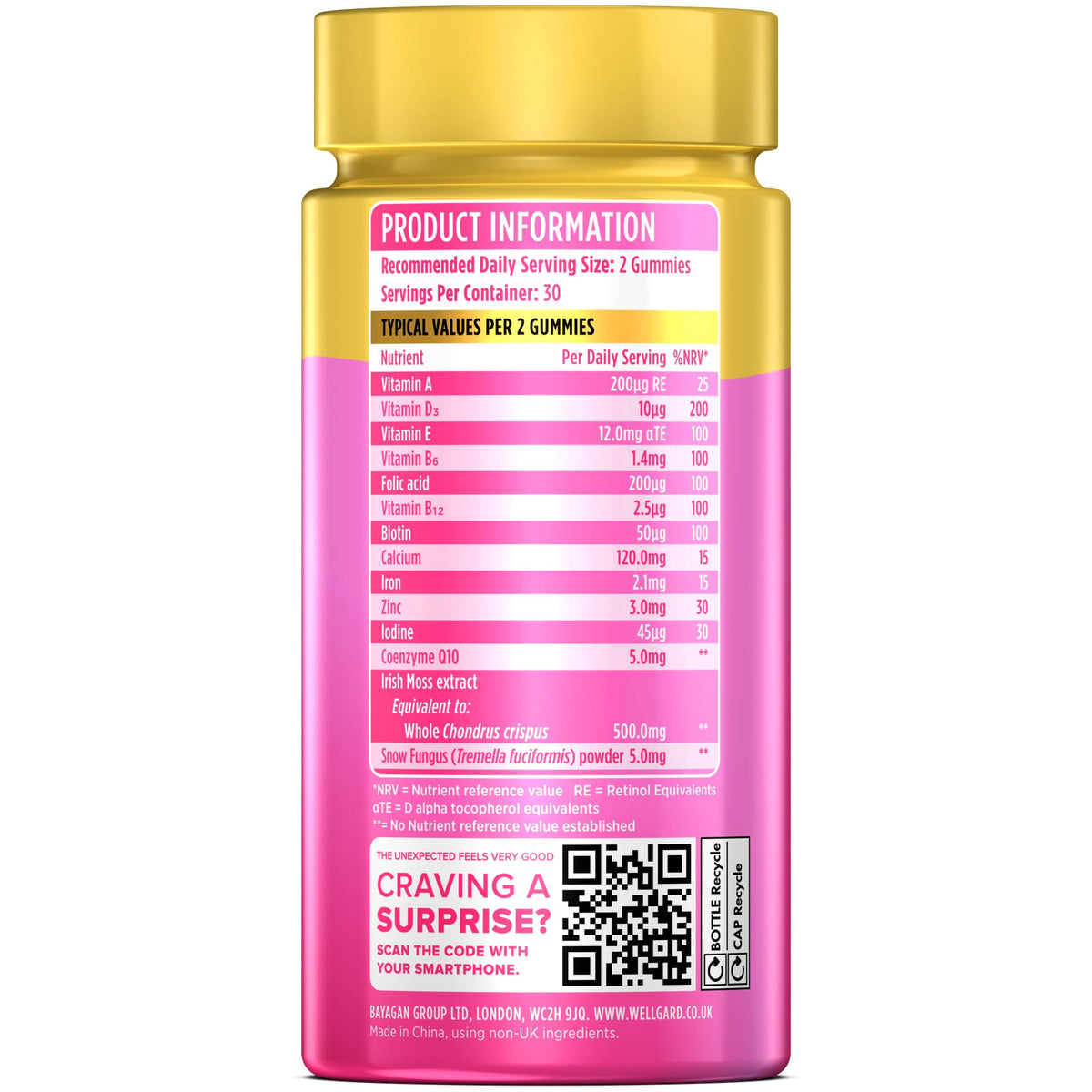 Wellgard Kids Calcium & D3 Gummies - 2 Month Supply - Vegan Chewable Calcium and Vitamin D3 Gummies, Mixed Berry Flavour