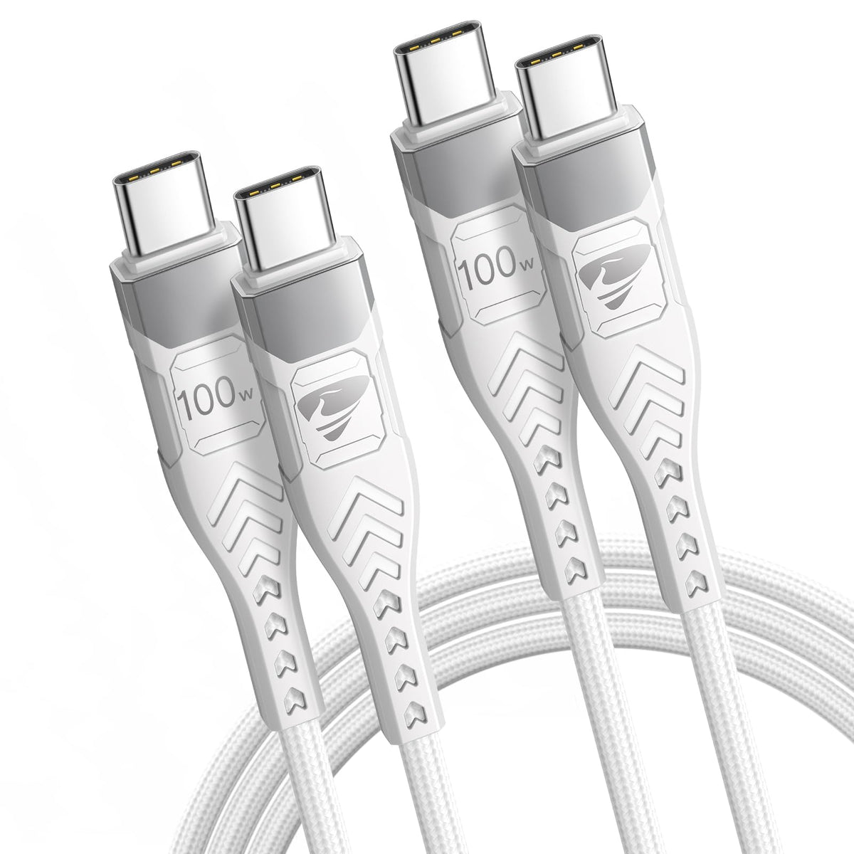 USB C to USB C, 100W 5A Fast Charging Cable [2Pack/2M] USB Type C Charger Fast Charge Lead Usbc to Usbc Cable for iPhone 15 16 17 Pro Max Plus iPad Pro MacBook Samsung Galaxy S23 S22 S24 S25 Ultra etc