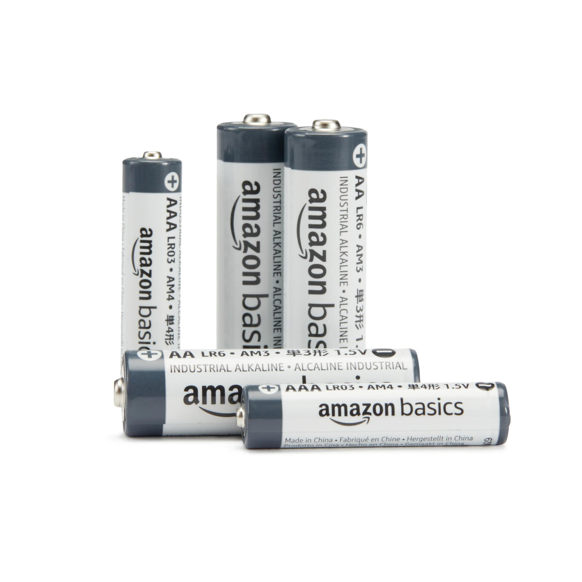 Amazon Basics 40-Pack AAA Alkaline Industrial Batteries, 1.5 Volt, 5-Year Shelf Life
