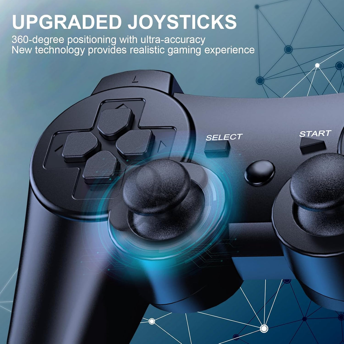 Controller for PS-3, Pack of 2 Wireless Controller