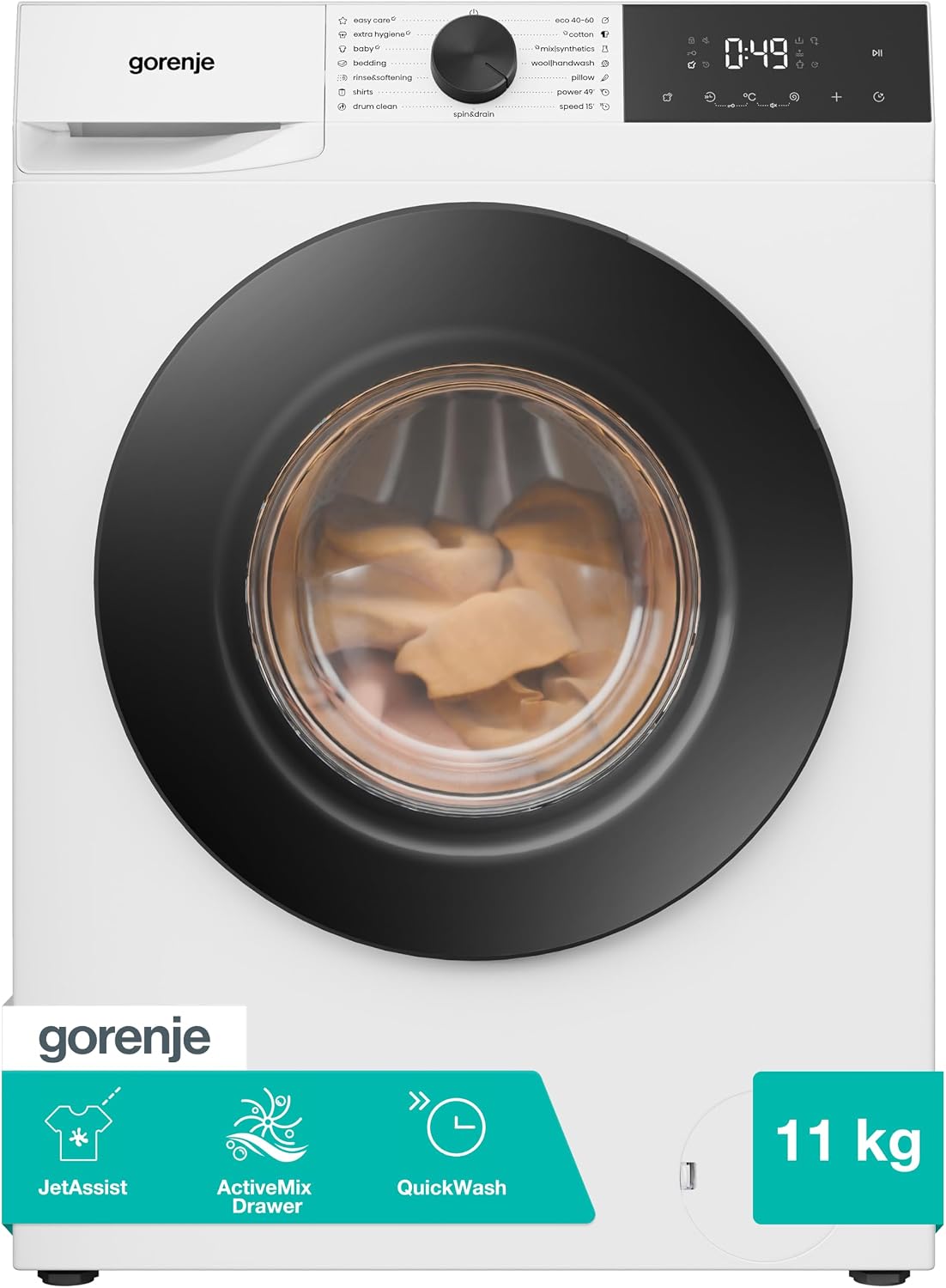 Gorenje 11 kg 1400 rpm Freestanding Washing Machine, White - WG2P114A22/UK
