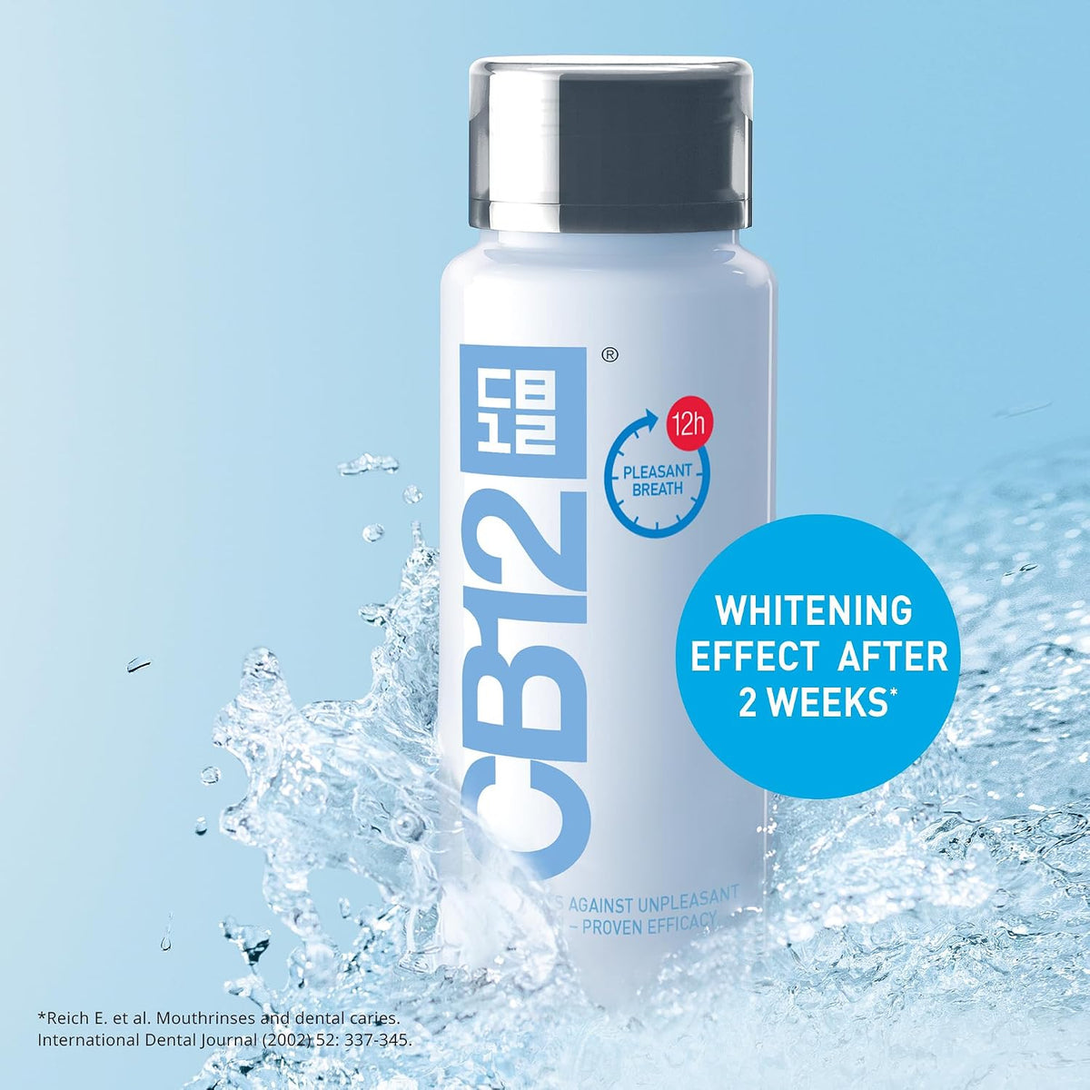 CB12 Whitening Mouthwash Alcohol Free for 12H Bad Breath Treatment 250ml