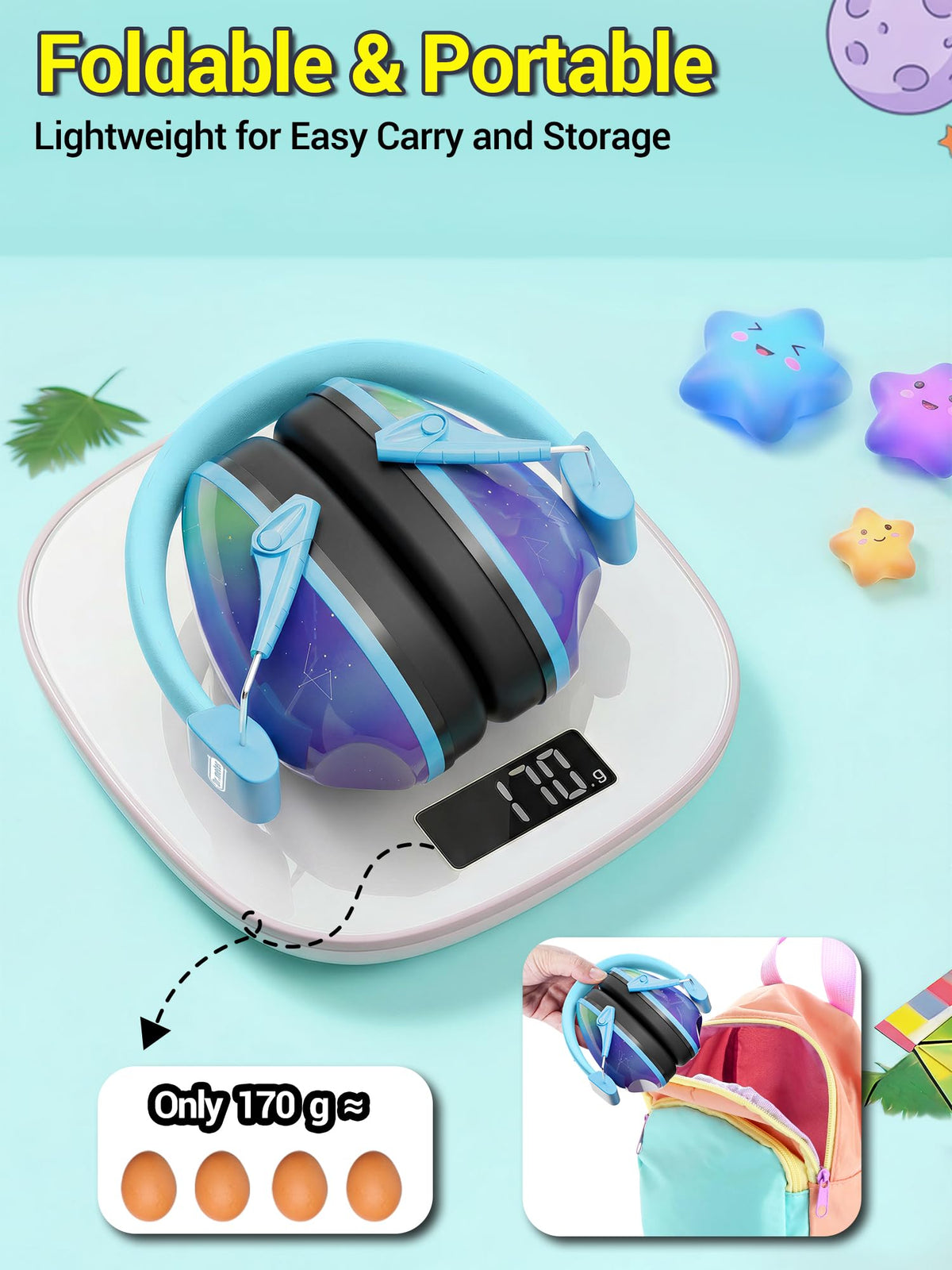 Dr.meter Ear Defenders Children SNR 27.4dB for Autism, Sensory Needs