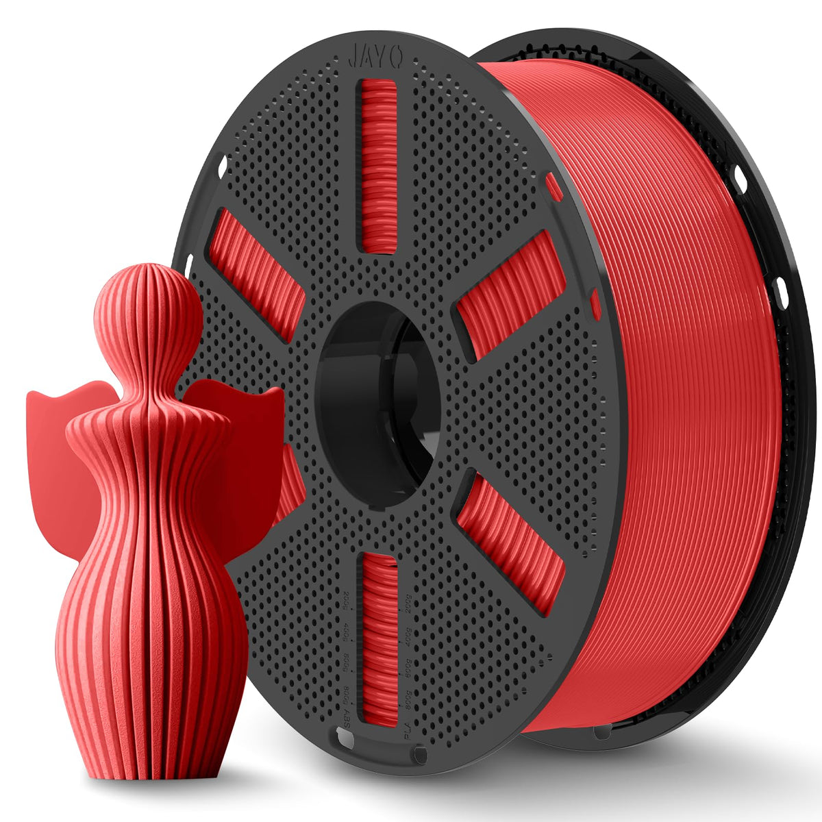 JAYO PLA+ 3D Printing Filament 1.75 mm, 1.1KG (2.4lbs) Spool Black