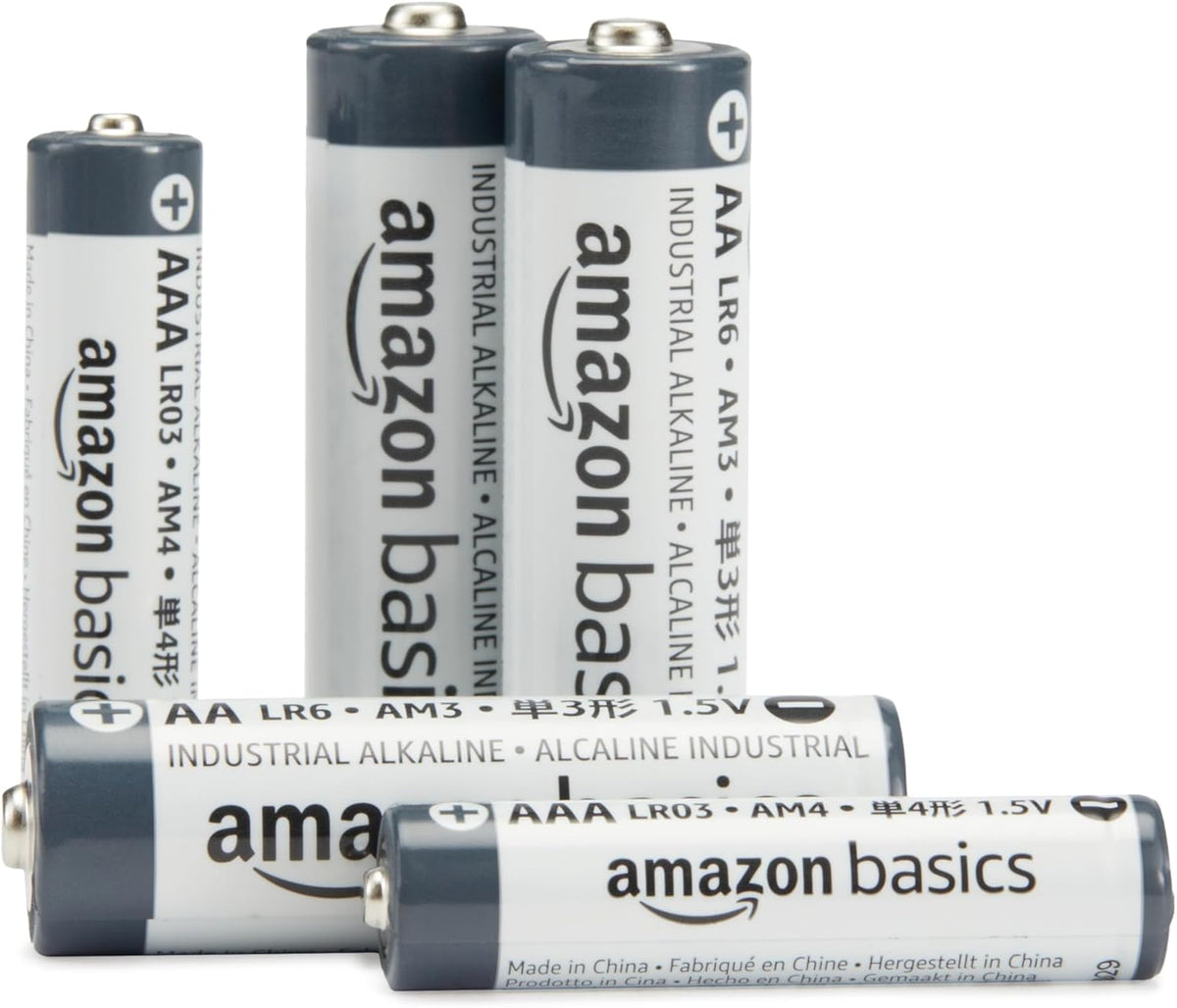 Amazon Basics 40-Pack AAA Alkaline Industrial Batteries, 1.5 Volt, 5-Year Shelf Life