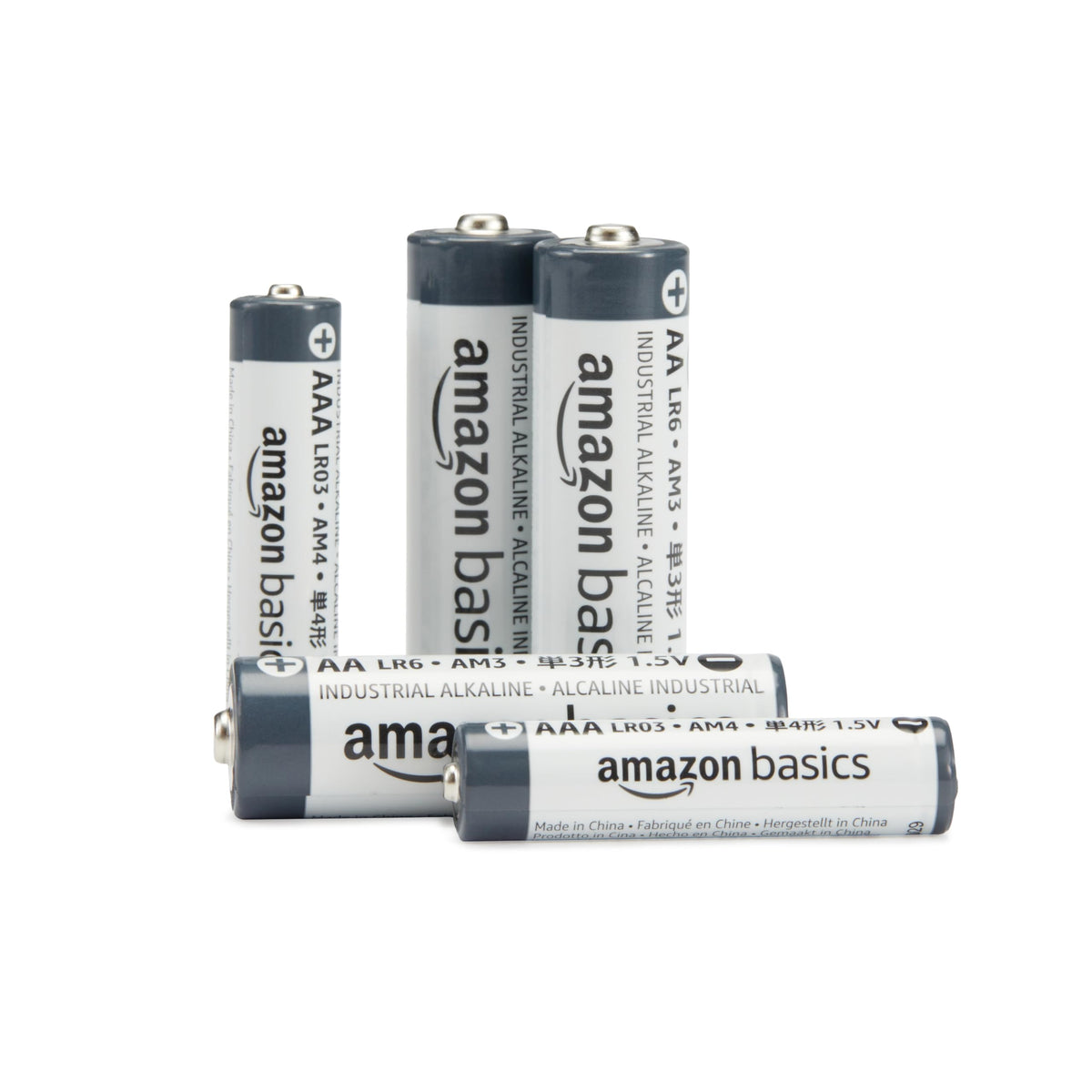 Amazon Basics 40-Pack AAA Alkaline Industrial Batteries, 1.5 Volt, 5-Year Shelf Life