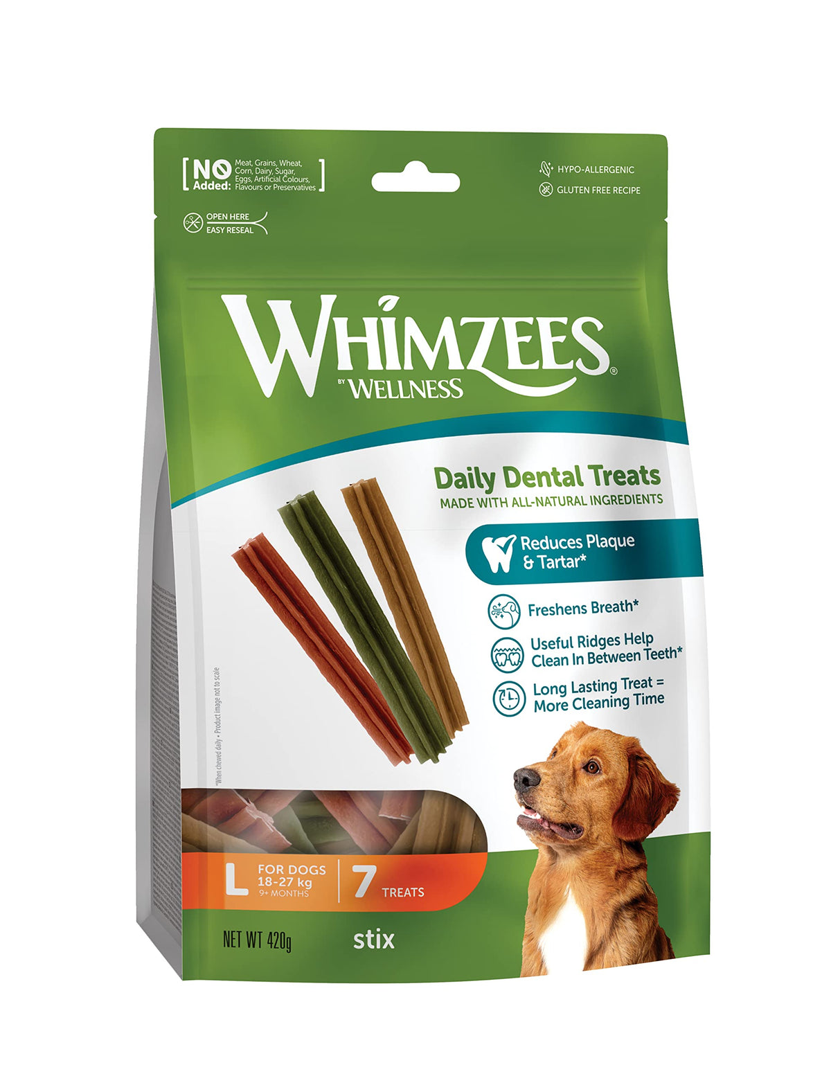 WHIMZEES Stix S, 28 Pieces – Size S