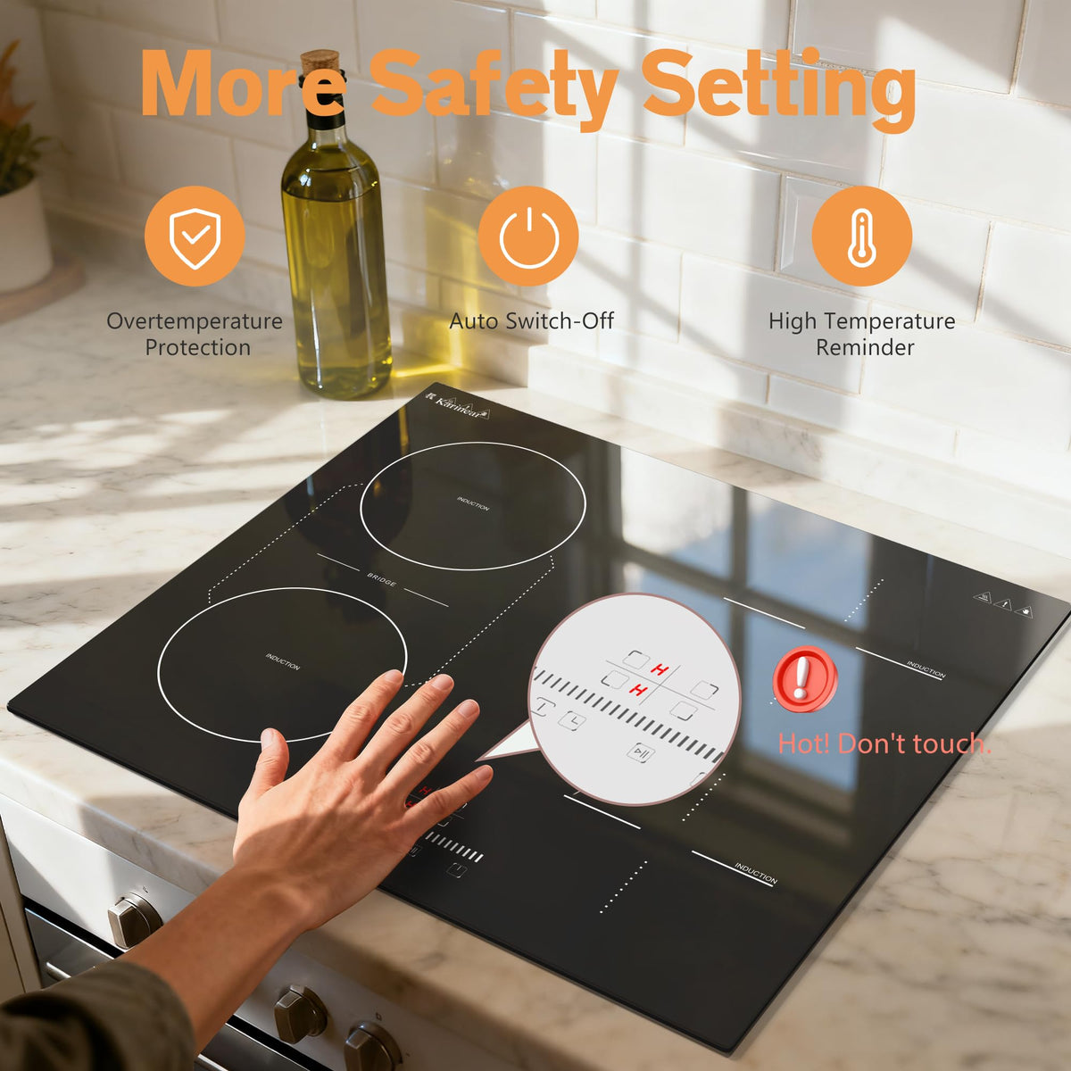 Karinear Built-in Induction Hob 4 Zones 60cm