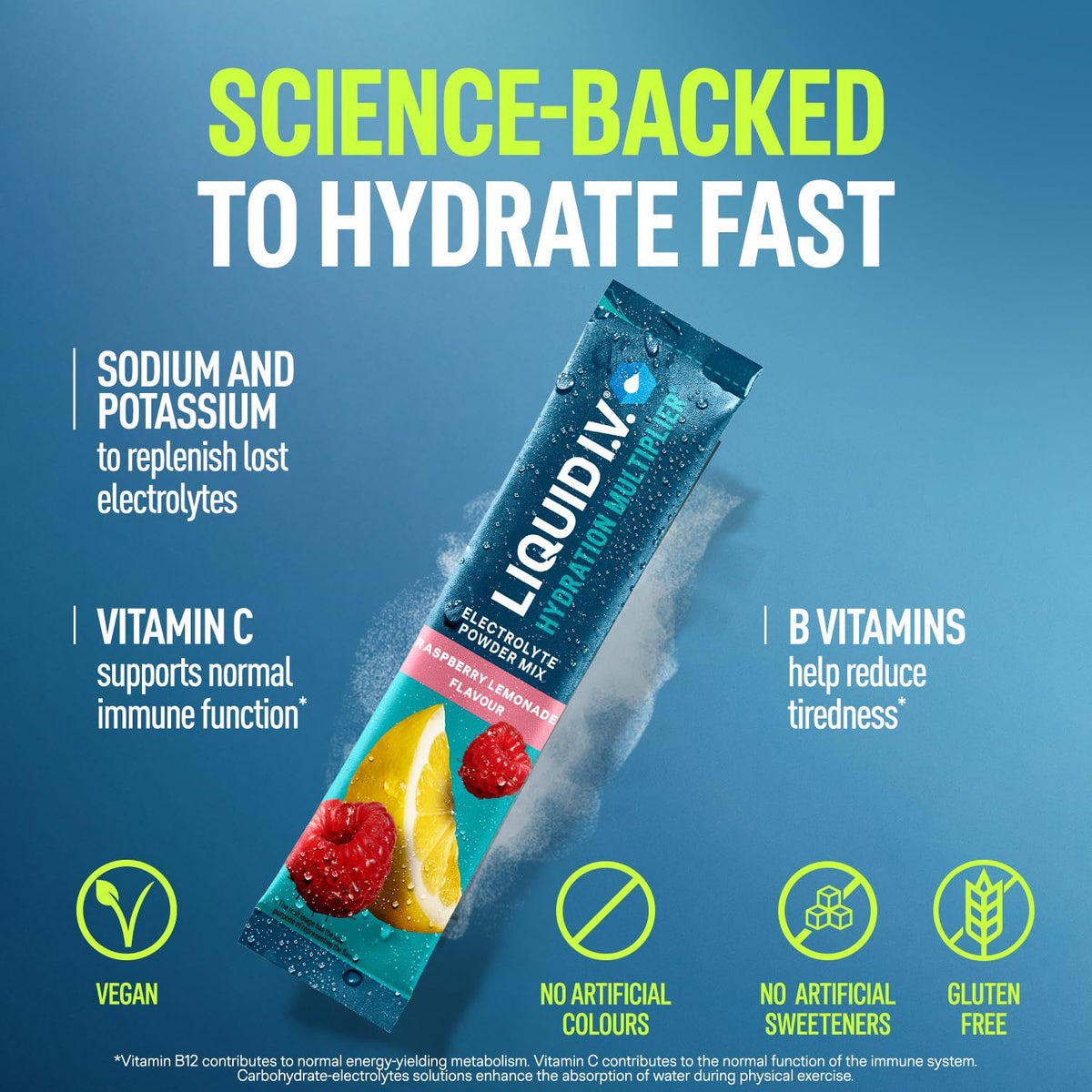 Liquid I.V. Hydration Multiplier Electrolyte Mix, Passion Fruit, 16 Sticks
