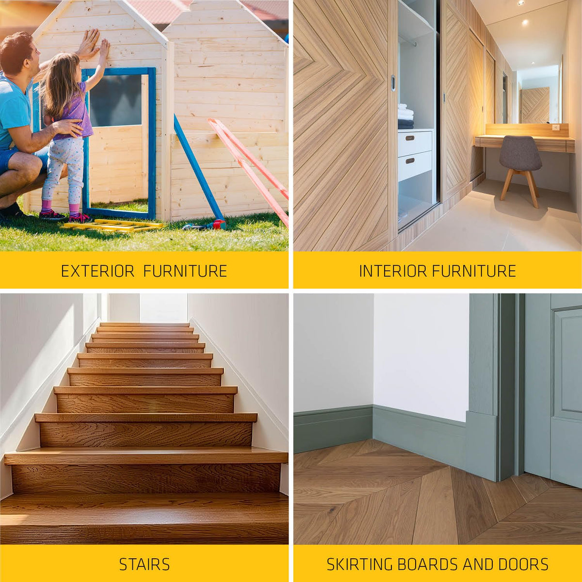 Everbuild Multipurpose Wood Filler – Suitable for Indoor and Outdoor Use – Sandable – Light Oak – 250ml