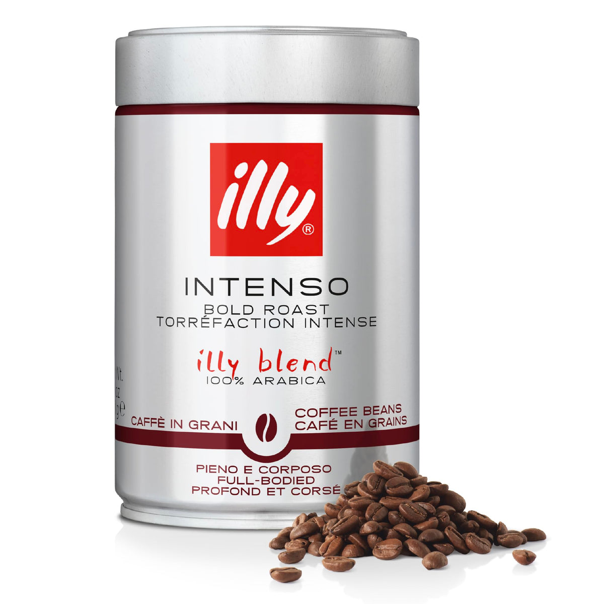 illy Classico Coffee Beans, 100% Arabica Blend, Medium Roast, Intensity 5/9, Smooth & Balanced with Caramel & Floral Notes, Suitable for Bean to Cup & Fresh Grinding, 250g