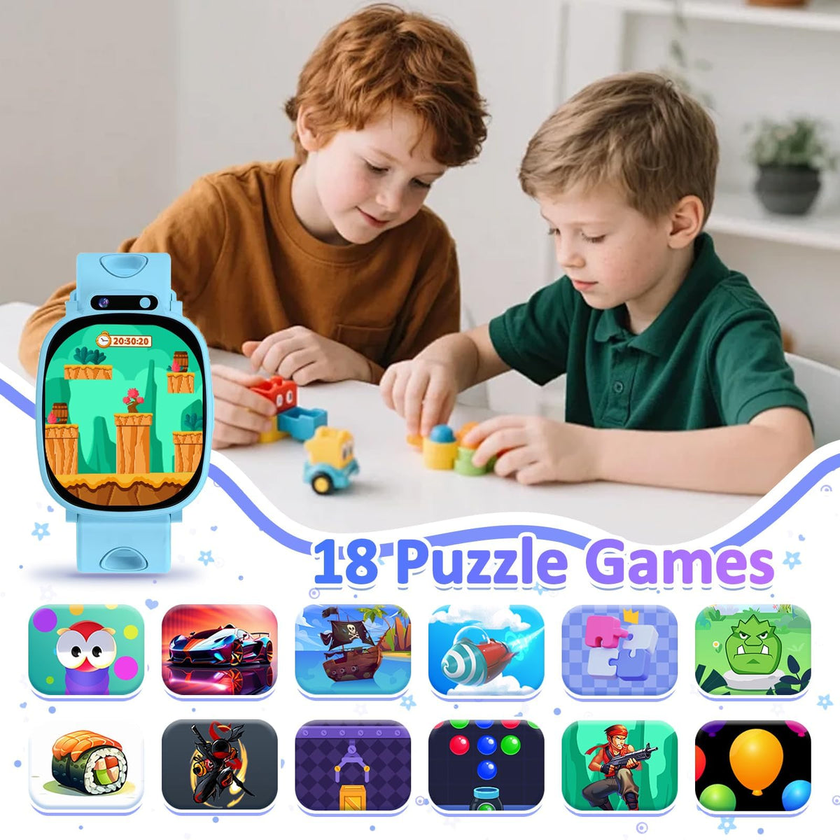Kids Smart Watch for Boys Girls, Smart Watch for Kids Fitness Watch