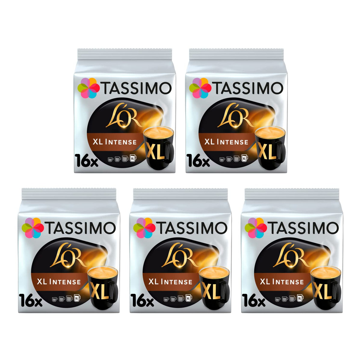 Tassimo L'OR Latte Macchiato Coffee Pods , 8 Count ( Pack of 5), (40 drinks)