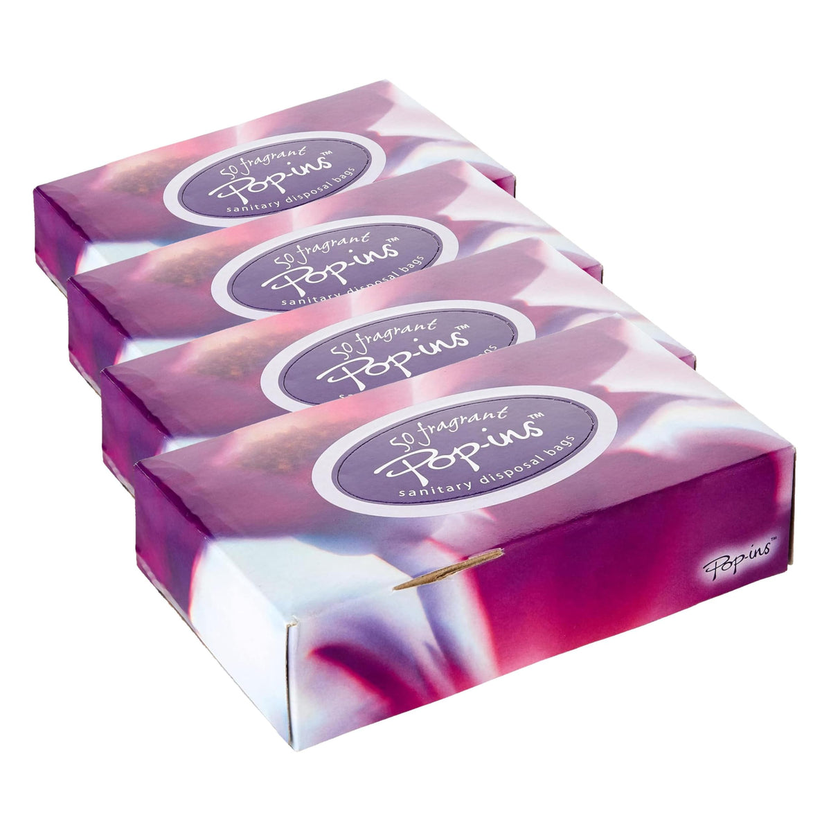 Pop-Ins Sanitary Disposal Bags 50,Purple