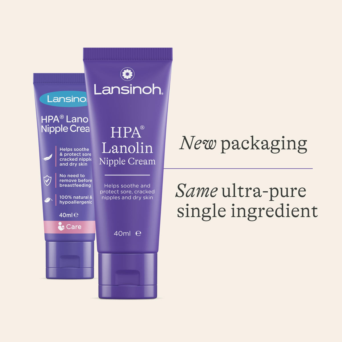 Lansinoh HPA Lanolin Nipple Cream - 40ml - 100% Natural Hypoallergenic