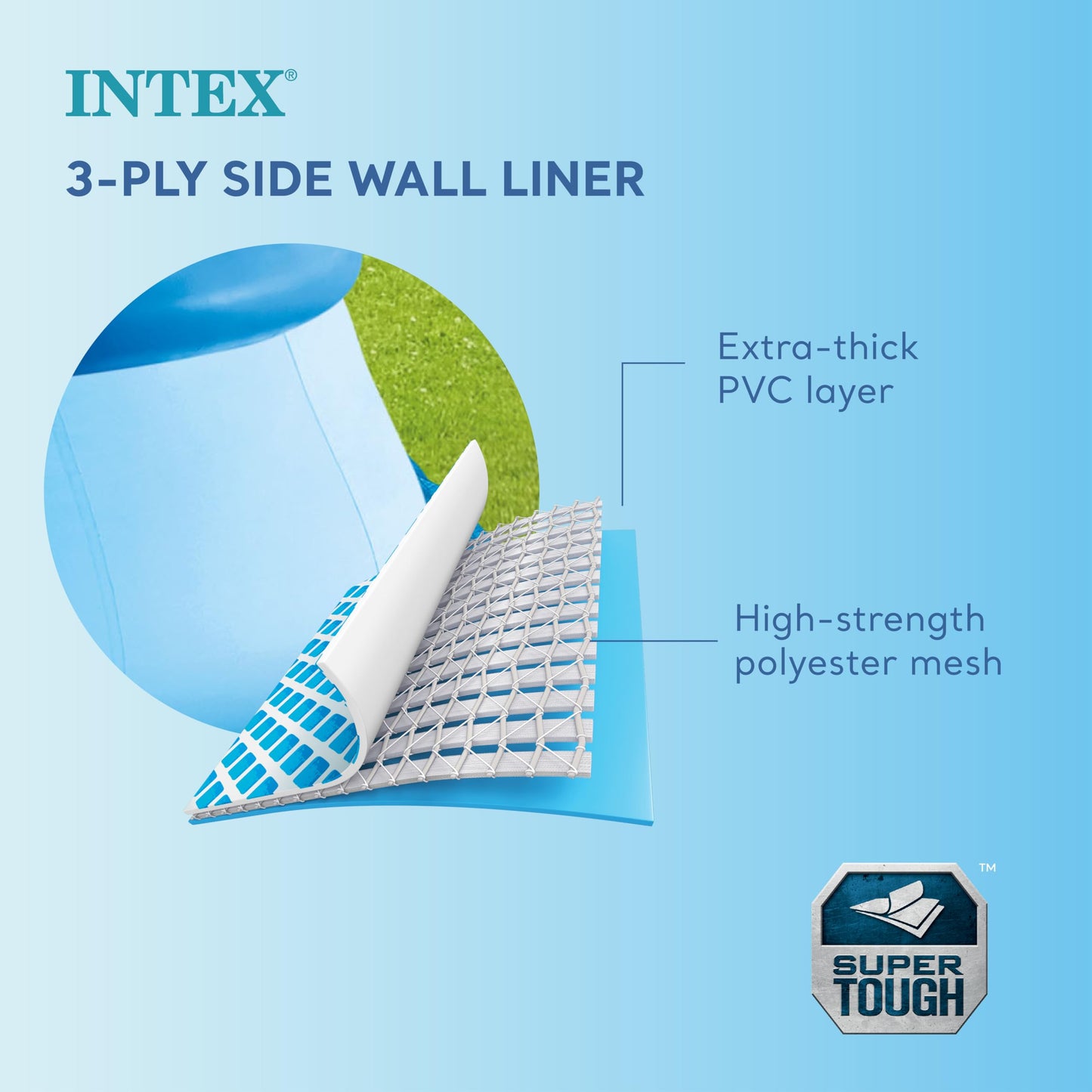 Intex 6ft x 20in Easy Set Swimming Pool #28101, Blue