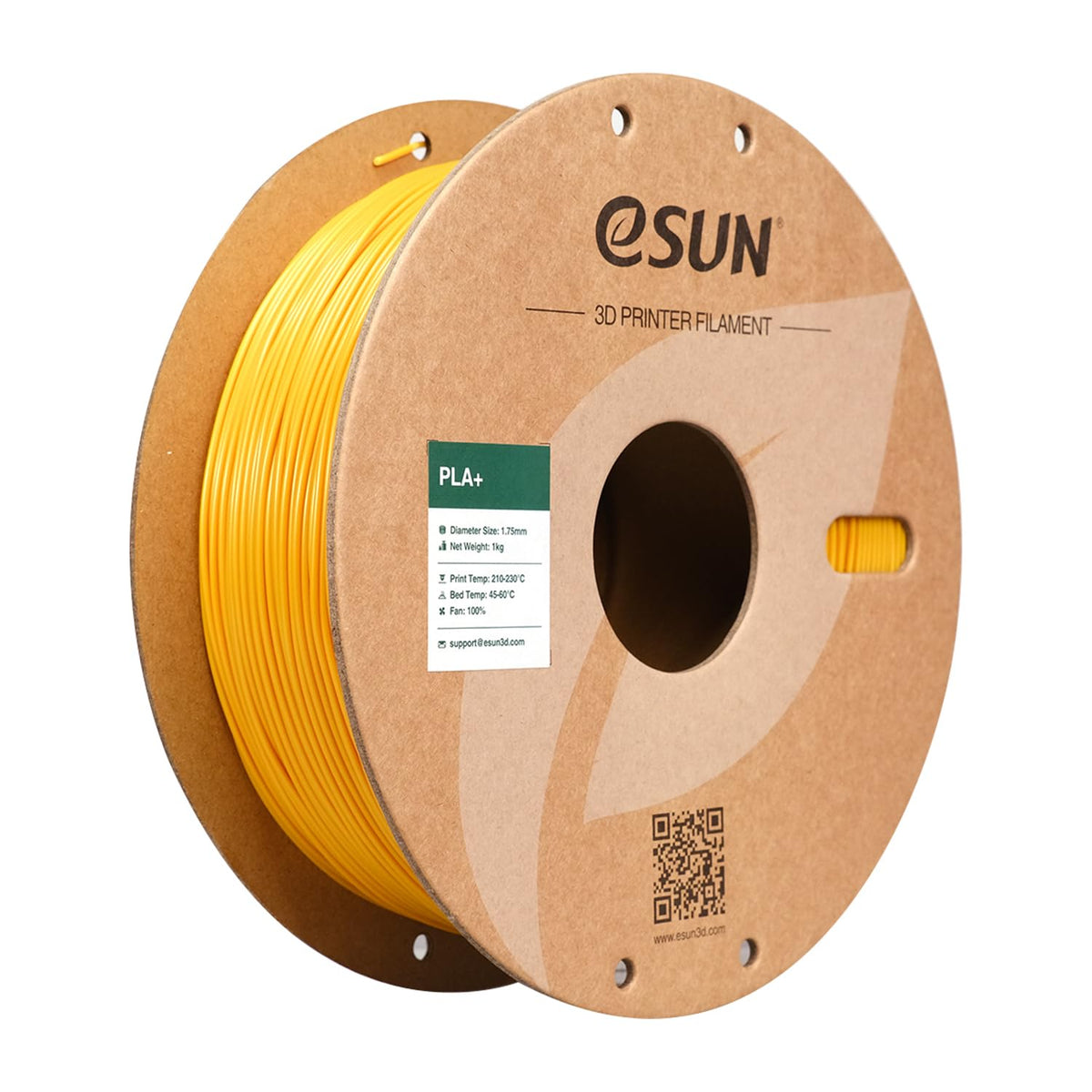 eSUN PLA+ 3D Printing Filament 1KG(2.2lbs), Enhanced Toughness, Cold White