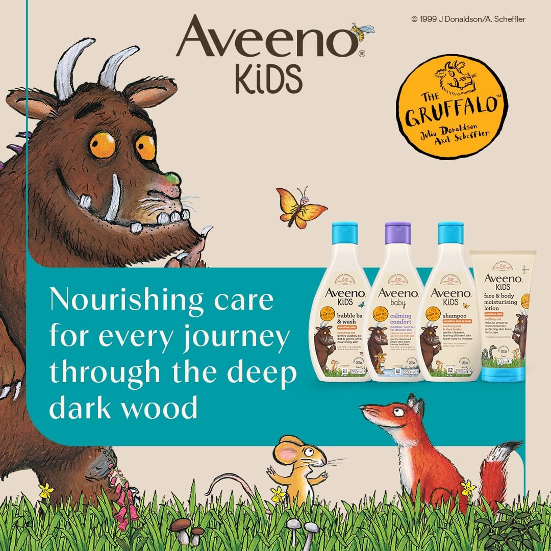 Aveeno Kids Shampoo with Soothing Oat & Shea Butter 250ml Gruffalo Edition