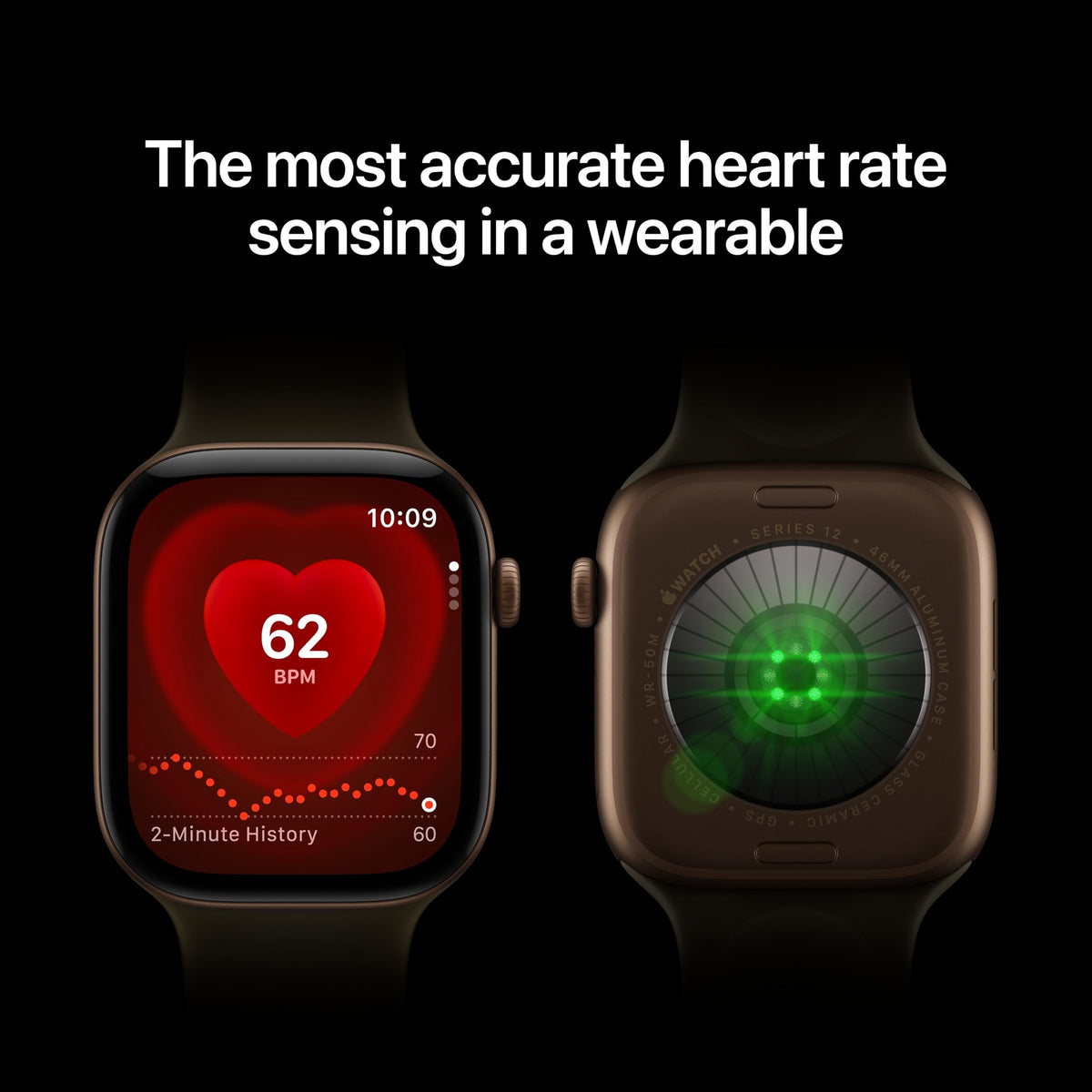 Apple Watch Series 12 GPS 46mm Smartwatch Dark Bronze Aluminium Case