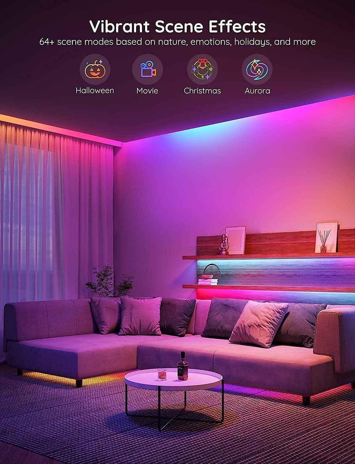 Govee RGBIC LED Light 5m, Compatiable with Alexa Smart Strip Lights