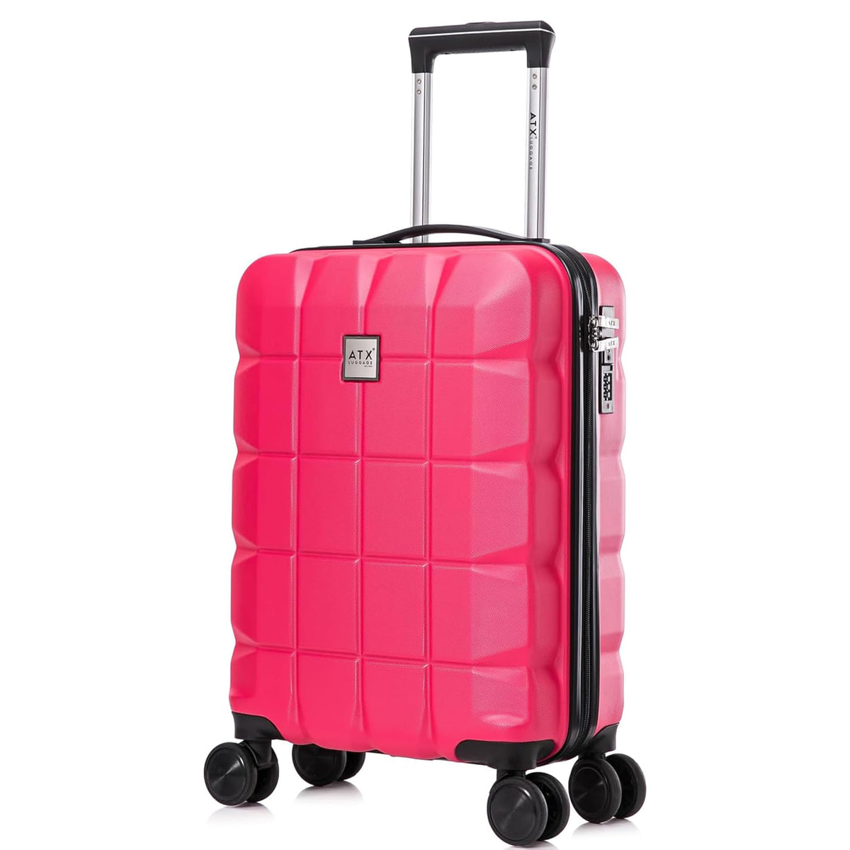 ATX 28 Inch Suitcase Large 110L – Lightweight Hard Shell Checked Luggage, 4 Wheels, TSA Lock, 30KG Capacity, Black