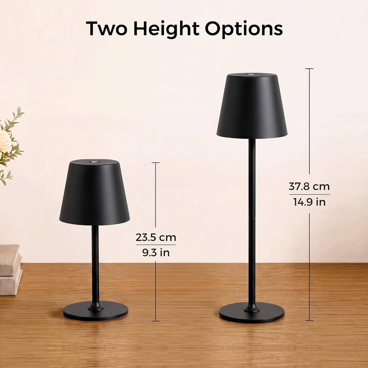 Rechargeable Table Lamp, Cordless Lamp for Outdoor & Indoor, 1 Pack