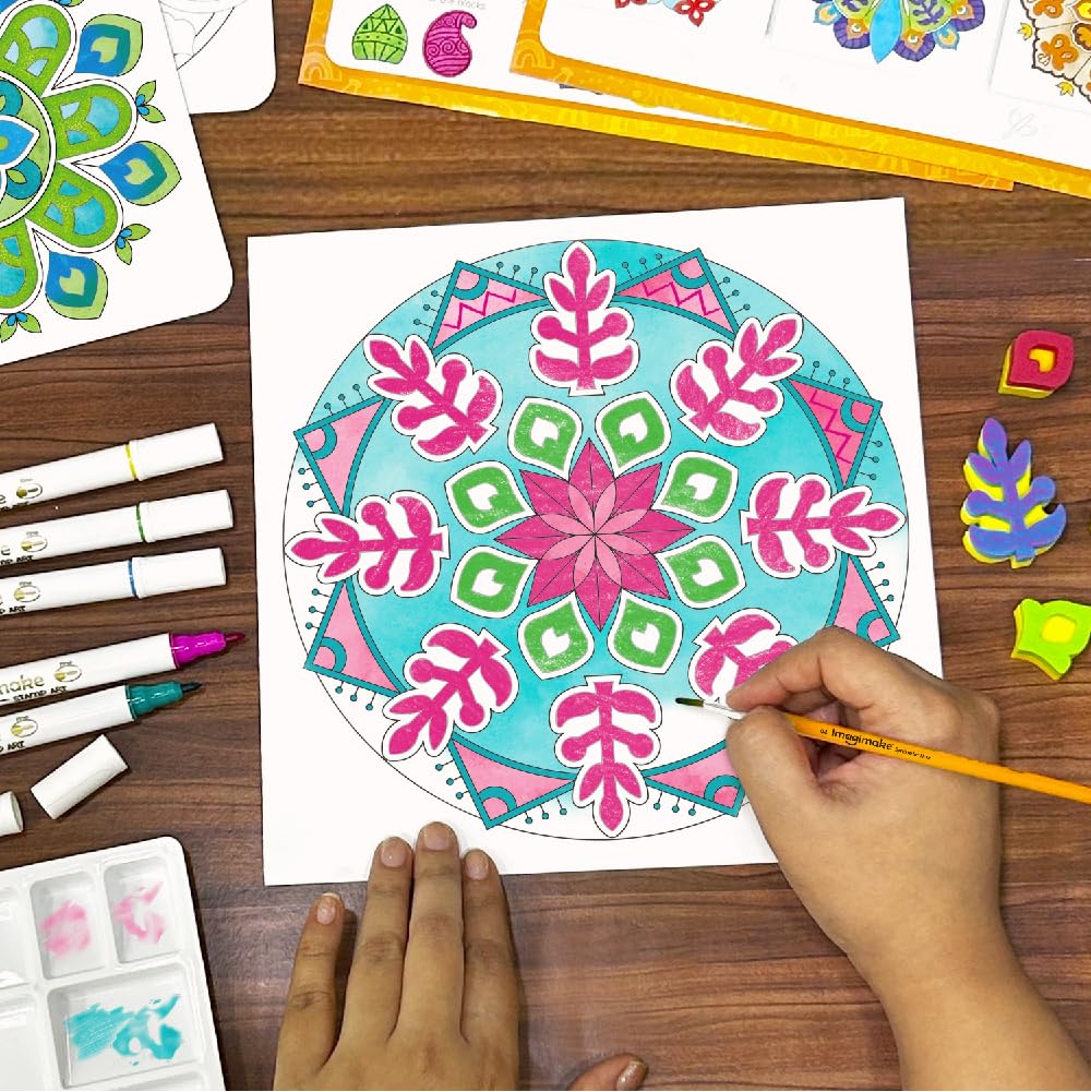 Imagimake Princess Craft Kit | 10 Mess-Free DIY Activities | Bracelet Making Kit, Unicorn Pouch, Butterfly Wands & More | Unicorn Gifts for Kids | Gifts for Girls & Boys 5,6,7,8,9,10,11,12 Years Old