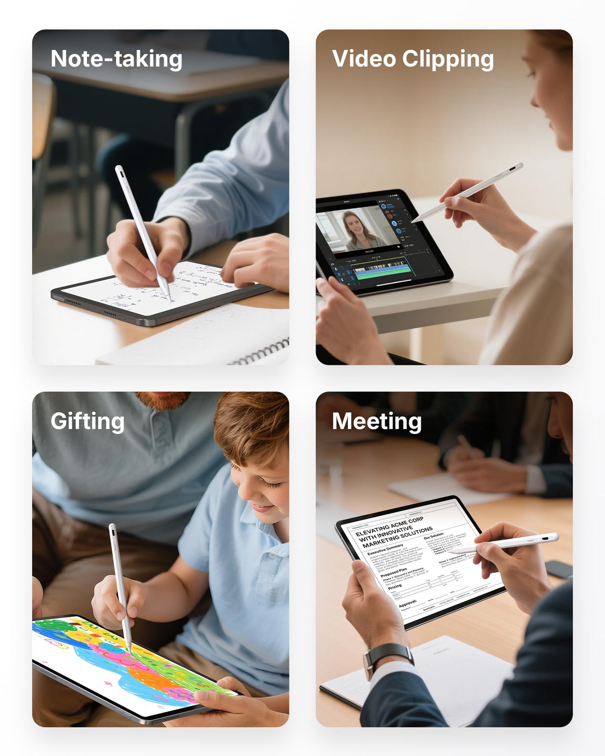 Metapen Pencil A8 for iPad 2018-2026, (2X Faster Charge), Pixel Precision