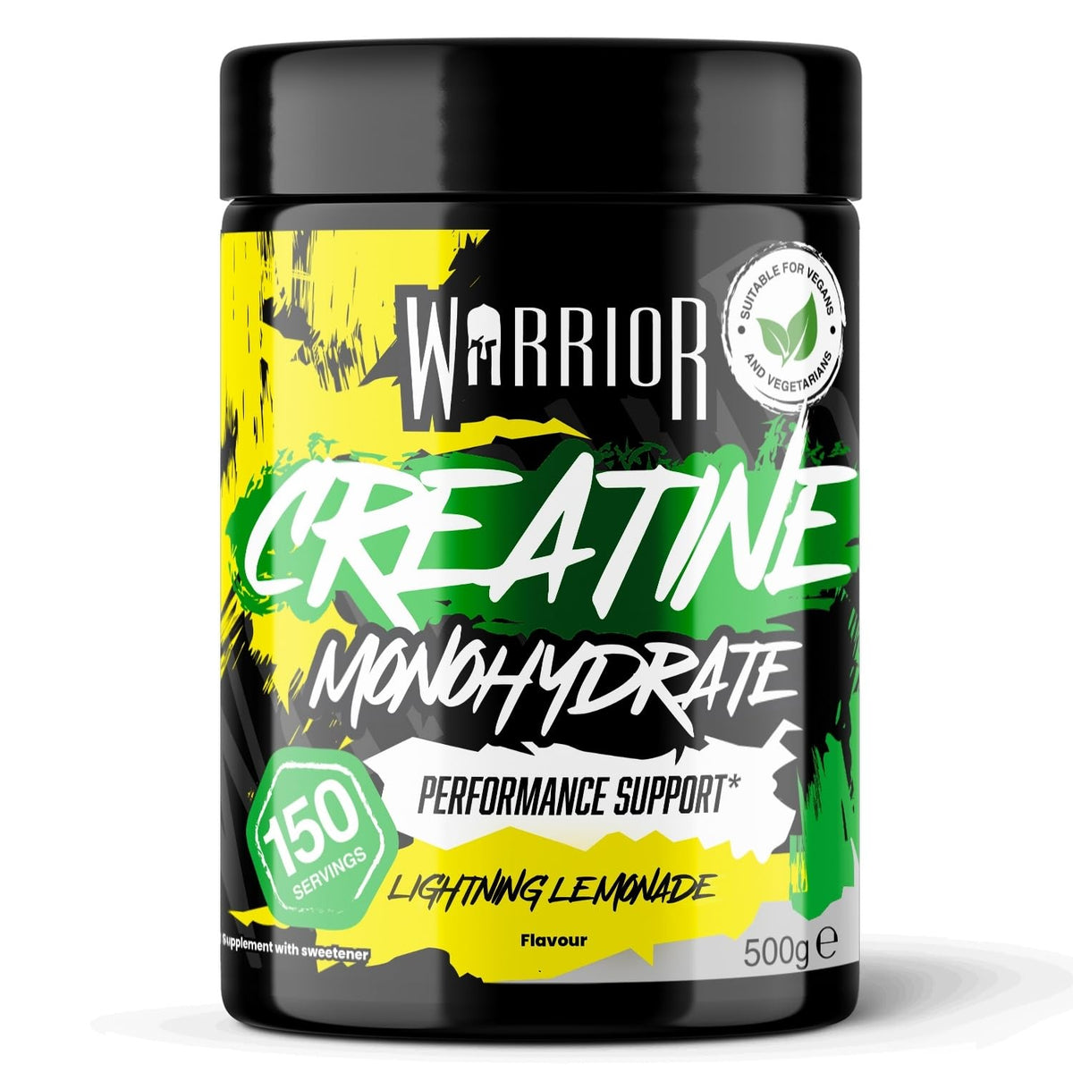 Warrior Creatine Monohydrate Powder 500g Pure Micronised (166 Servings)