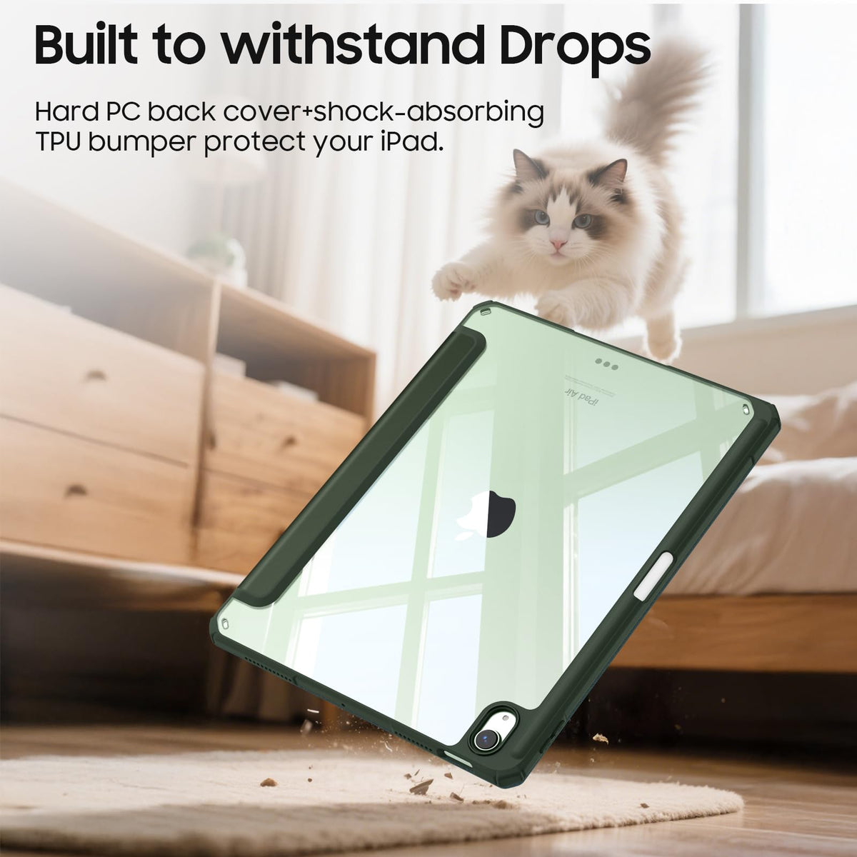 FINTIE Clear Case for iPad Air 11 Inch & iPad Air 5th/4th Generation 10.9"