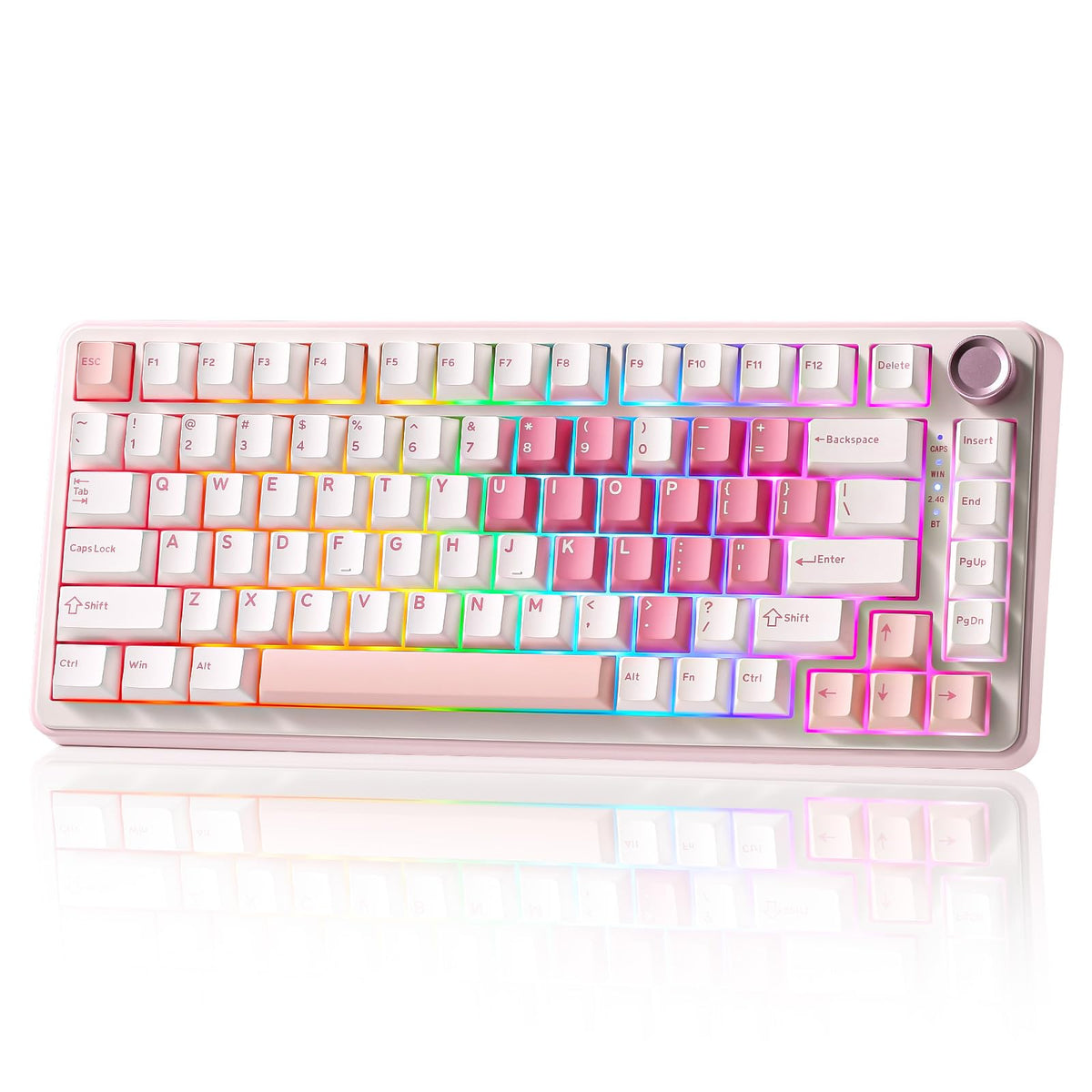 YUNZII B75 PRO 75% Wireless Mechanical Keyboard (Black Heart,Cocoa Switch)