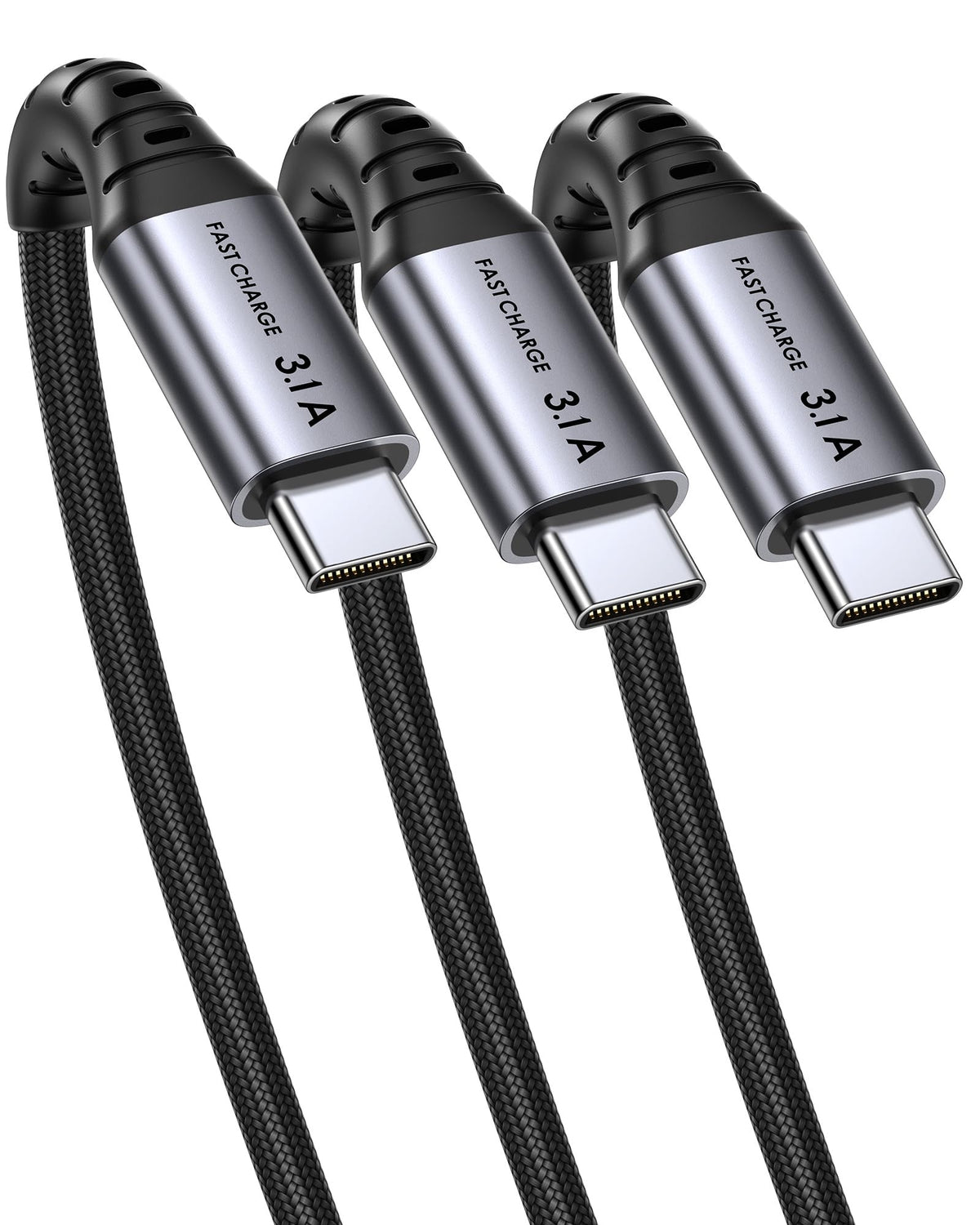 INIU USB C Charger Cable, [2m+2m+0.5m] USB A to Type C Charging Cable