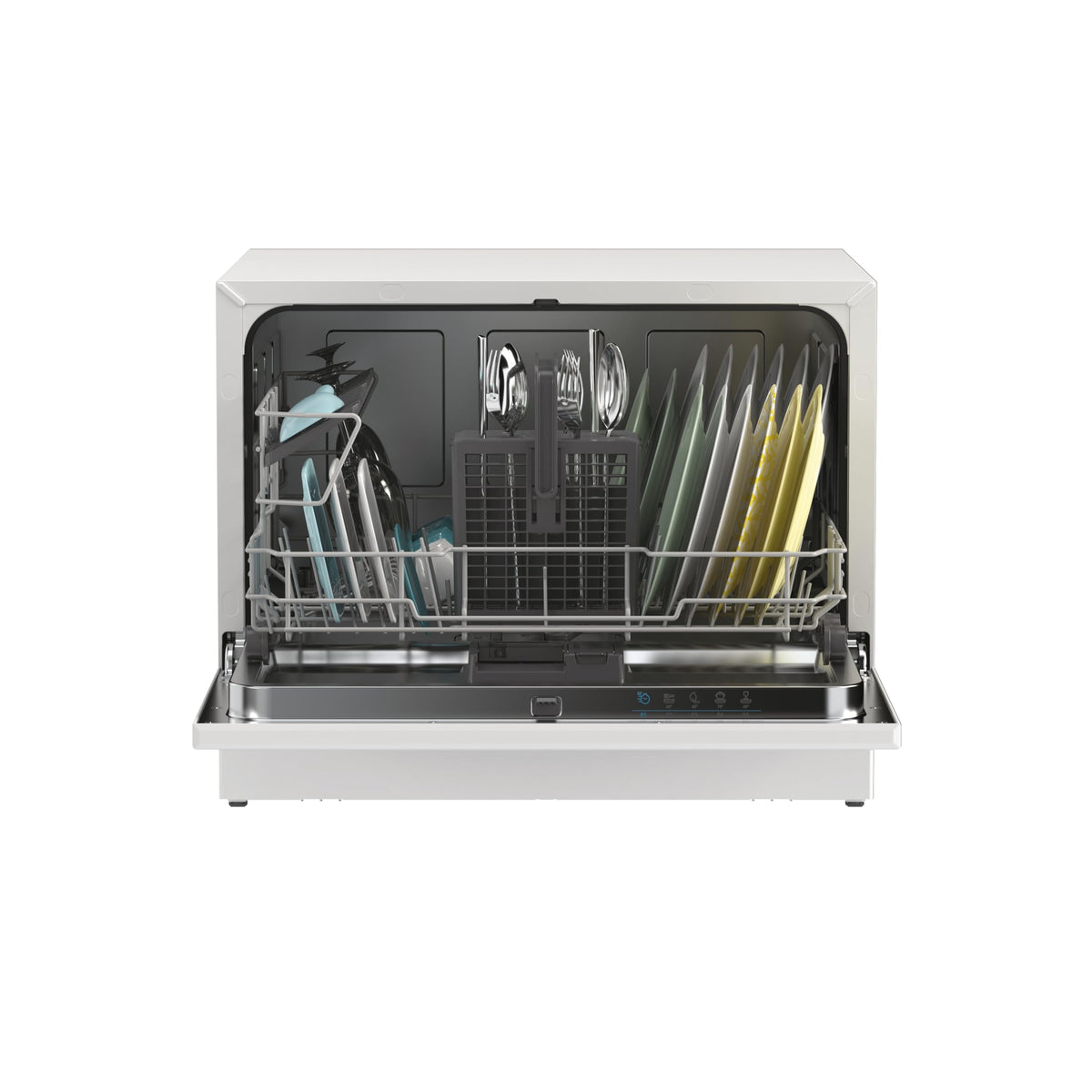Candy Table Top Dishwasher, 6 Place Settings, Silver