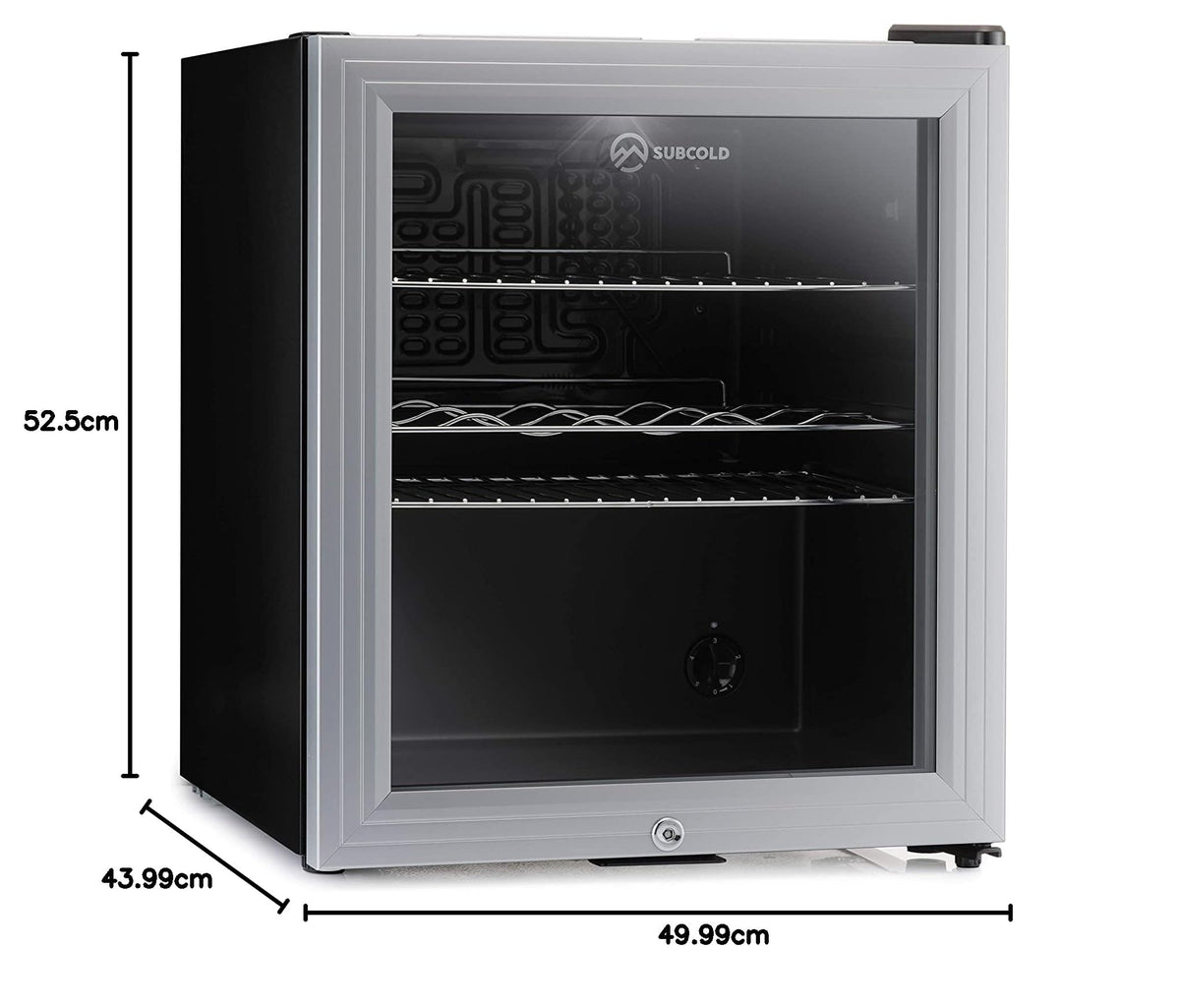 Subcold Super50 LED Beer Fridge | 55 Cans | 3-18°C | Glass Door