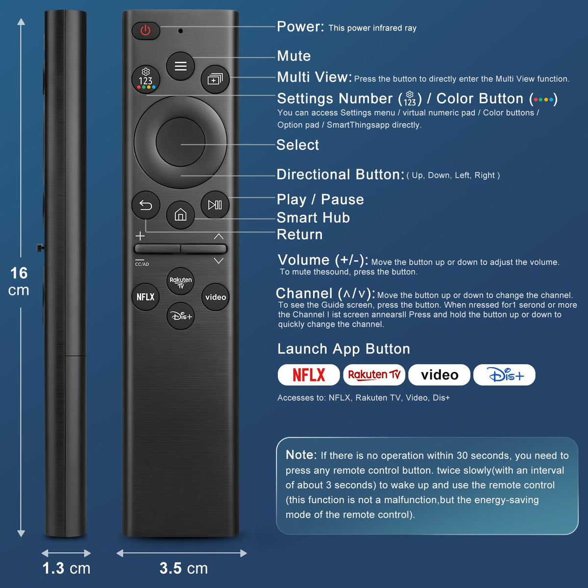 Universal for Samsung TV Remote Replacement