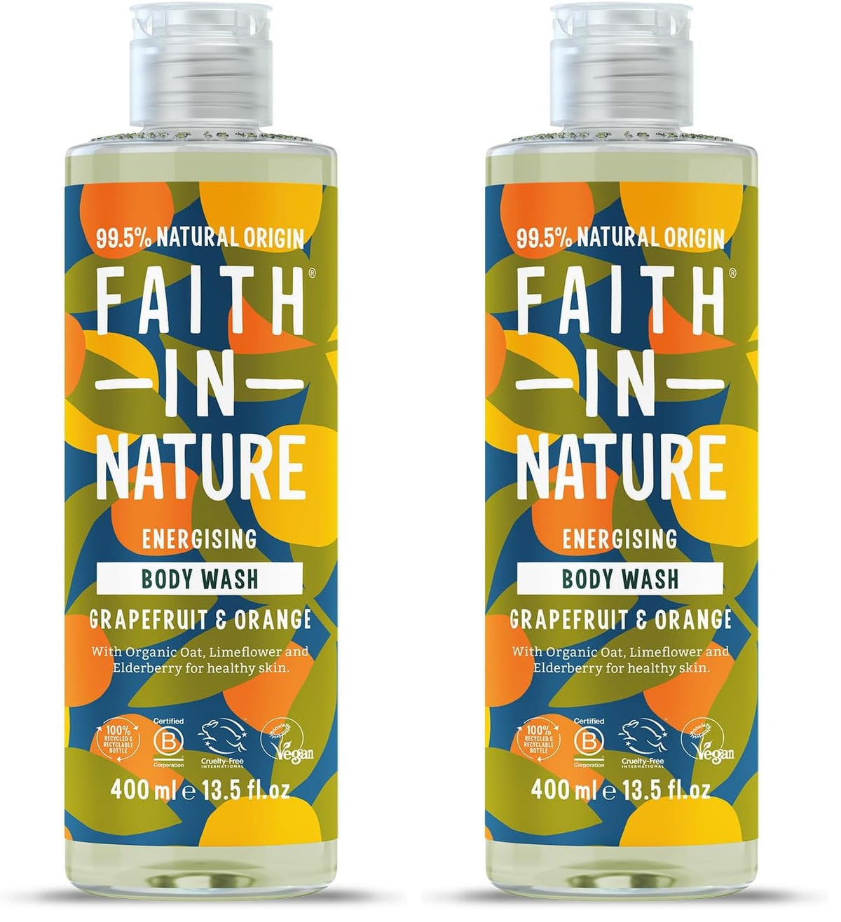 Faith In Nature Natural Fragrance Free Body Wash, Sensitive, Vegan and Cruelty Free, No SLS or Parabens, 400 ml