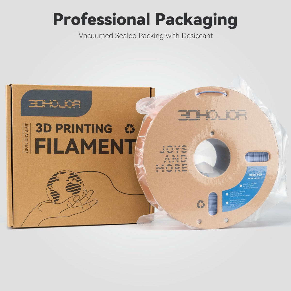 3DHoJor PLA+ PLA Plus Filament 1.75mm 1kg(2.2lbs) for 3D Printers,Yellow